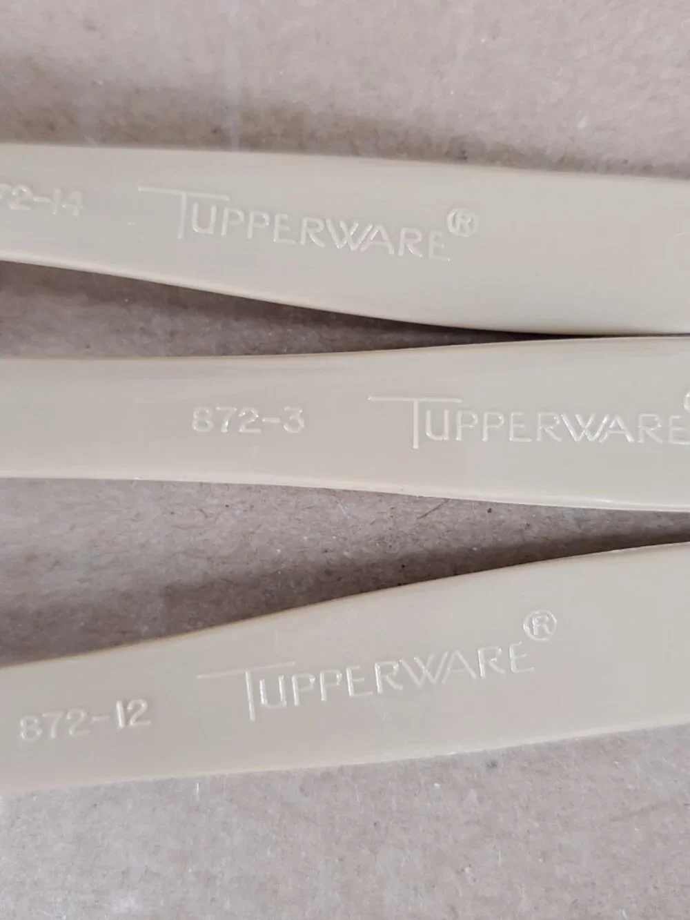 Tupperware 872 Condiment Spoons Mini Ladles Set of 3